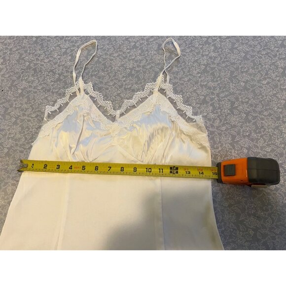 Belle Poque Lace Trim Babydoll Slip Dress V-Neck~ Satin~Y2K - Picture 13 of 16